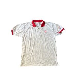 Vintage Olympics Shirt Poland Polska Men's Polo XL Red White